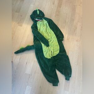 Green Dinosaur Onesie Costume Pajama